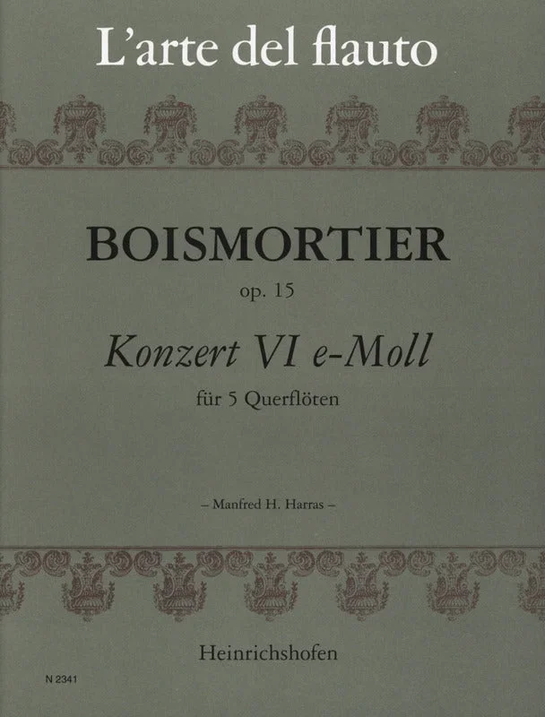 Boismortier: Concerto for Flute Quintet in E Minor, Op. 15, No. 6