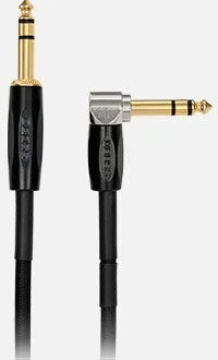 BOSS BCC-20-TRA 20ft TRS Footswitch Cable – 1/4″ Angled to 1/4″ TRS, Heavy-Duty, Ideal for GA-FC Foot Controller Connections