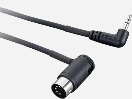 BOSS BMIDI-1-35 MIDI to Mini TRS Cable, 1ft – 5-Pin DIN to 3.5mm TRS for BOSS Pedals and Gear