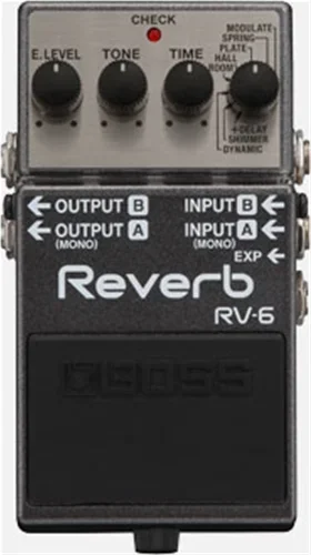 BOSS RV-6 Digital Reverb Guitar Effects Pedal