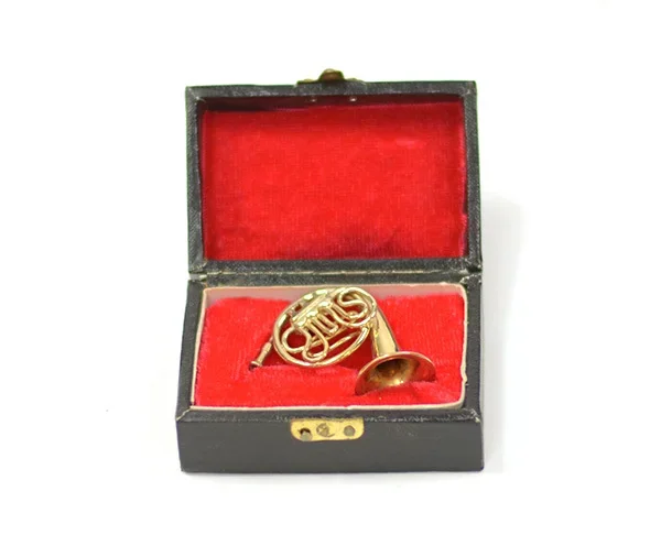 Brass Miniature In Case-French Horn