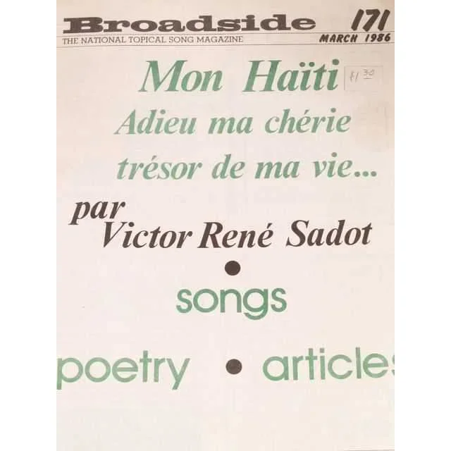 Broadside: The National Topical Song Magazine, #171, March 1986