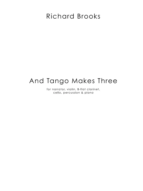 Brooks: And Tango Makes Three