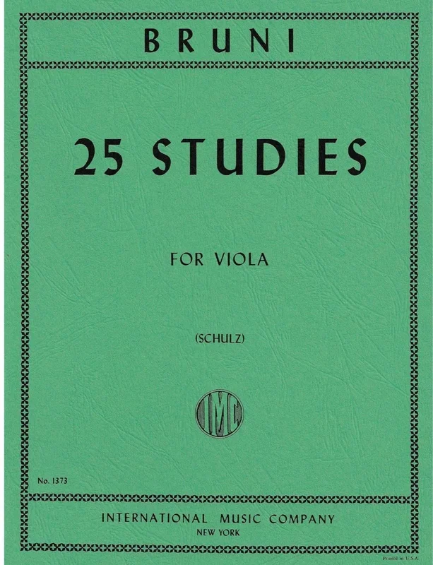 Bruni: 25 Studies for Viola
