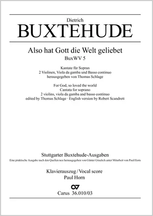 Buxtehude: Also hat Gott die Welt geliebet, BuxWV 5