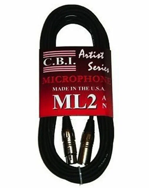 C.B.I. Cables Artist ML2 Series 10ft Microphone Cable XLR-XLR