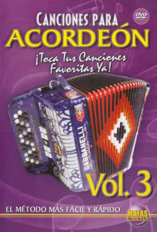 Canciones Para Acordeon Vol 3 Spanish Only