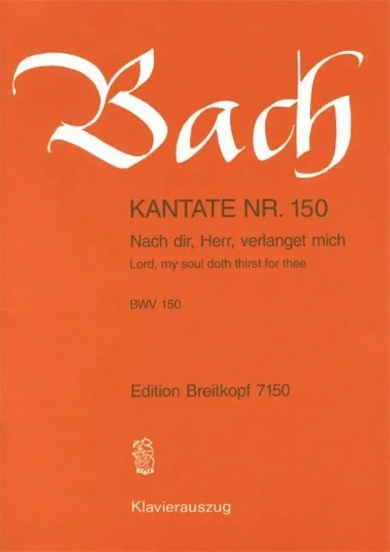 Cantata No 150 Nach Dir Herr Verlanget Ger/Eng