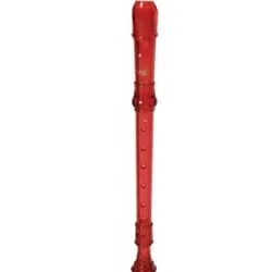 Canto CR101 Red 1-Piece Soprano Recorder – Baroque Fingering