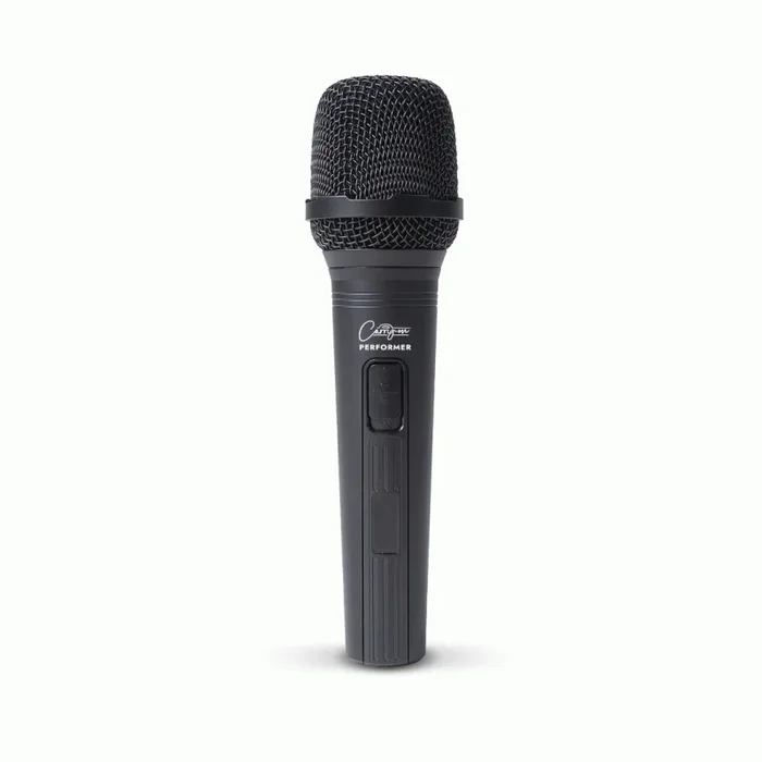 Carry-On Performer Dynamic Microphone with XLR-Jack Cable for Live Performance – Black