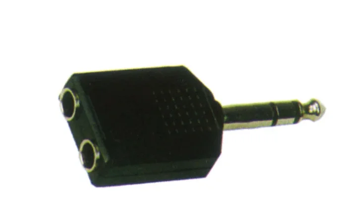 CARSON – Rock Plugs Adaptor 6.3 Stereo Jack to 2 x 6.3 Stereo Sockets