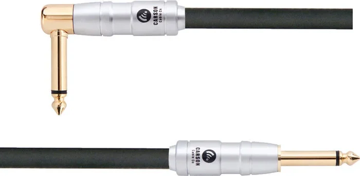 CARSON – Rocklines 3 Foot Patch Cable, Straight / Right Angle Jack Plugs