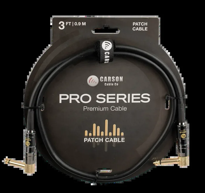 Carson Cable Co 003 FT Pro Patch Cable with Dual Right Angle Jacks