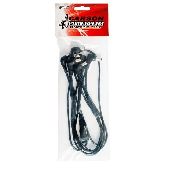 Carson Powerplay Low Noise DC Daisy Chain Power Cable for 6 Guitar Effects Pedals