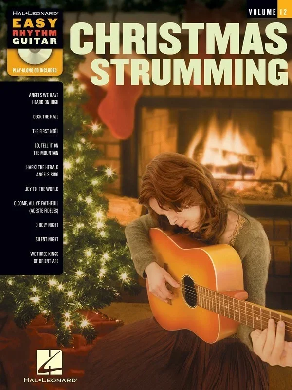 Christmas Strumming Easy Rhythm Guitar Book/CD V12 (Softcover Book/CD)