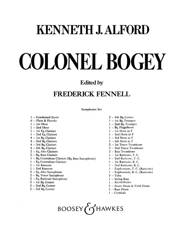 Colonel Bogey Score/Parts