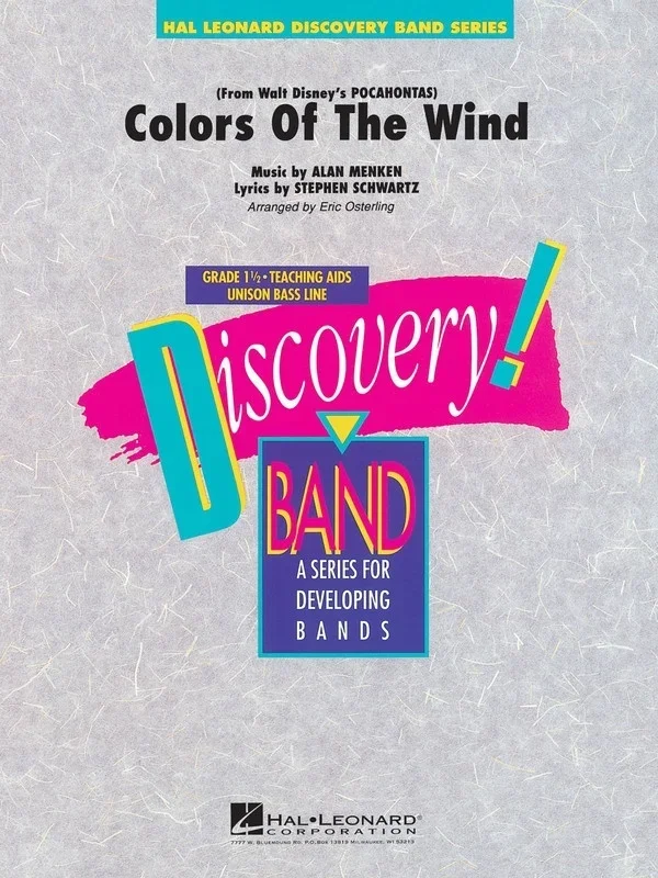Colors Of The Wind Discovery Concert Band 1.5 (Music Score/Parts)
