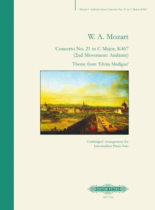 Concerto No 21 K 467 Andante Elvira Madigan Theme (Softcover Book)