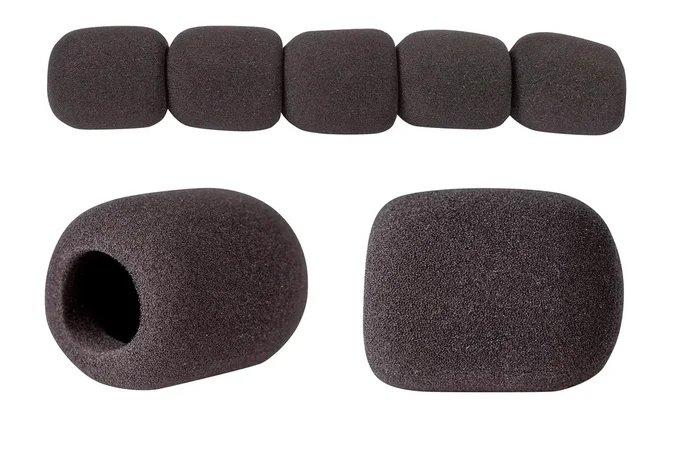 CPK Bag of 5 Mic Windshields – Black