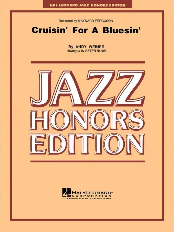 Cruisin For A Bluesin Gr 5 Jazz Honors Edition (Music Score/Parts)