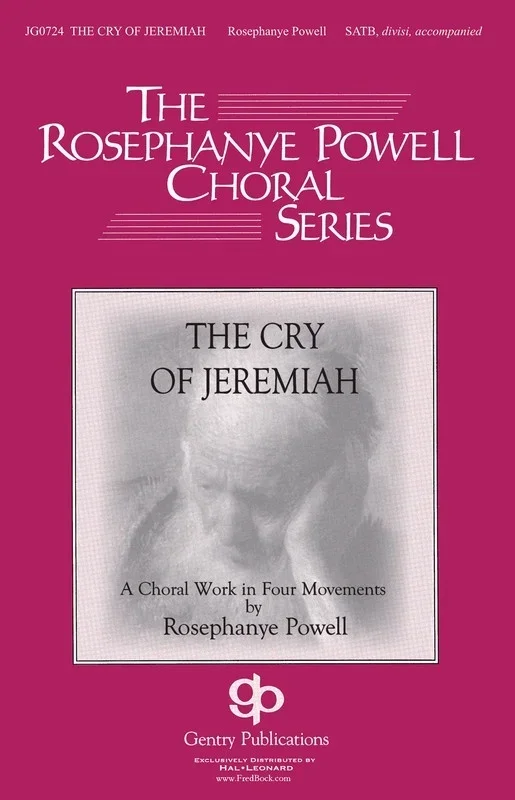 Cry Of Jeremiah SATB (Octavo)