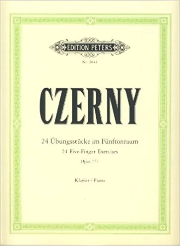 Czerny – 24 Five Finger Exercises Op 777 (Softcover Book)