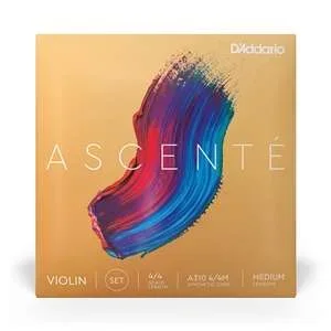 D’Addario Ascenté Violin String Set – Synthetic Core – 4/4 Scale Medium Tension