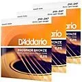 D’Addario EJ15 Phosphor Bronze Extra Light Acoustic Strings 3-Pack Standard