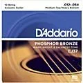 D’Addario EJ37 12-String Phosphor Bronze Acoustic Guitar Strings – Medium Top Heavy Bottom Standard