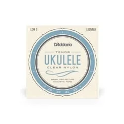D’Addario EJ65TLG Clear Nylon Low G Tenor Ukulele Strings