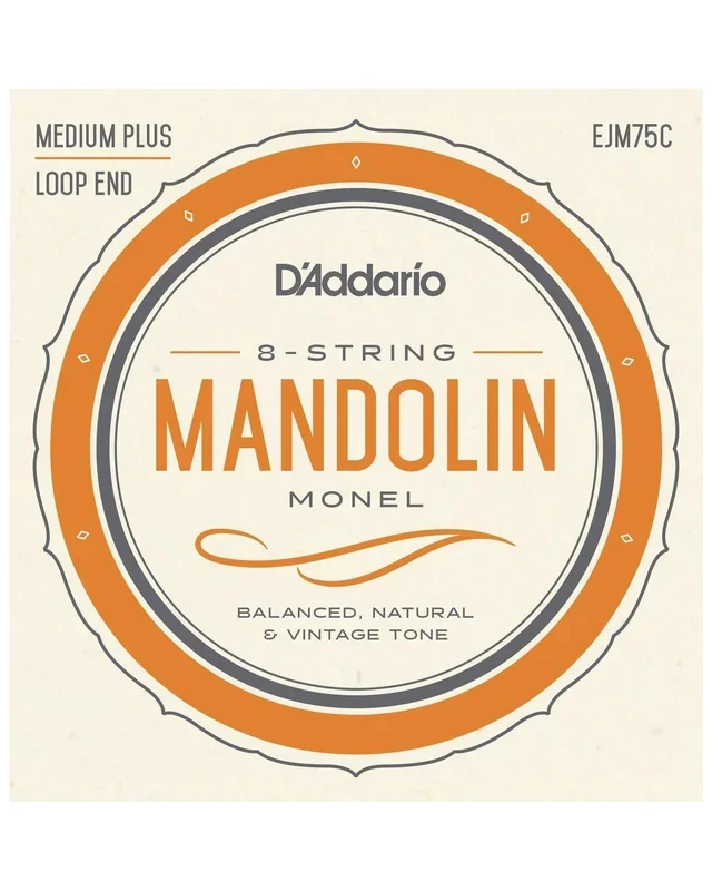 D’Addario EJM75C Monel Medium Plus Gauge Mandolin Strings