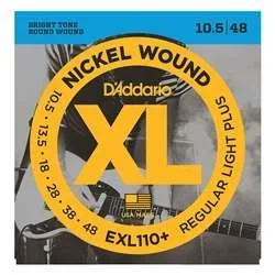 D’Addario EXL110+ Nickel Wound Light + Electric Guitar Strings