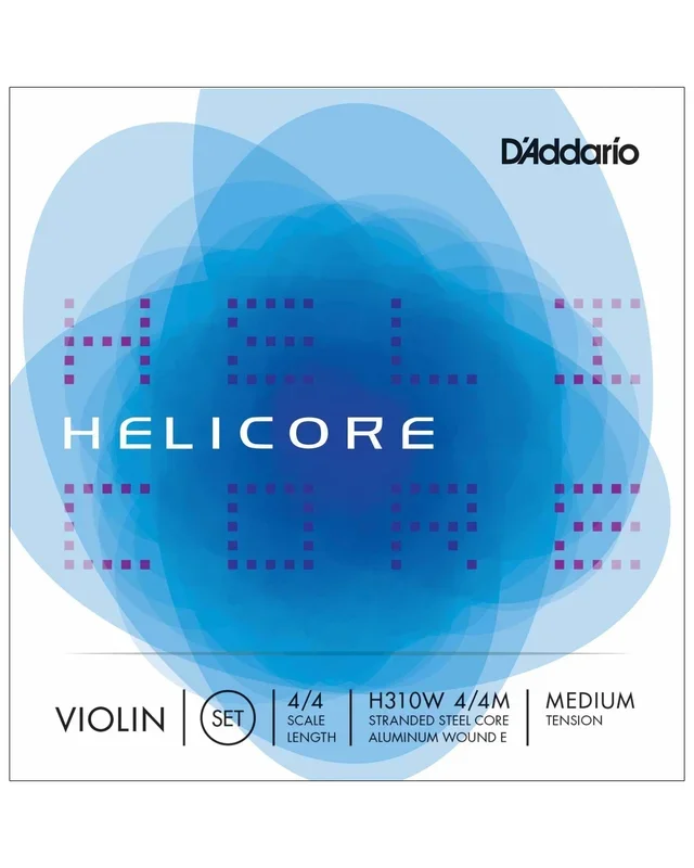 D’Addario Helicore H310W 4/4 Scale Medium Tension Aluminum Wound “E” Violin Strings