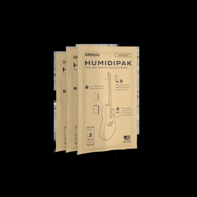 D’Addario Humidipak System Replacement Packets, 3-pack