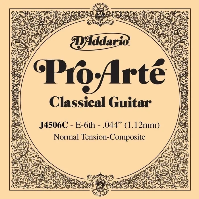 D’Addario J4506C Pro-Arte Composite Classical Guitar Single String, Normal Tension, Sixth String