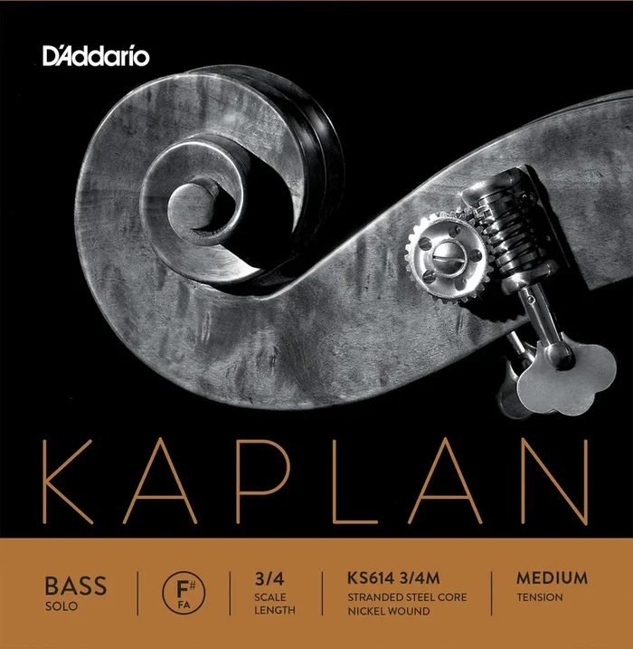 D’Addario Kaplan Solo Double Bass F# String, 3/4 Scale, Medium Tension