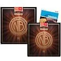 D’Addario NB1356 Nickel Bronze Medium Acoustic Strings 2-Pack with EJ16 Phosphor Bronze Light Single-Pack Standard
