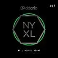 D’Addario NYNW047 NYXL Nickel Wound Electric Guitar Single String, .047 Standard