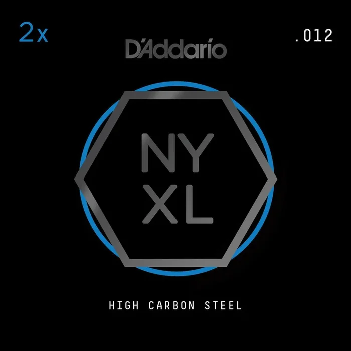 D’Addario NYXL 2-Pack Plain Steel Guitar Strings, .012
