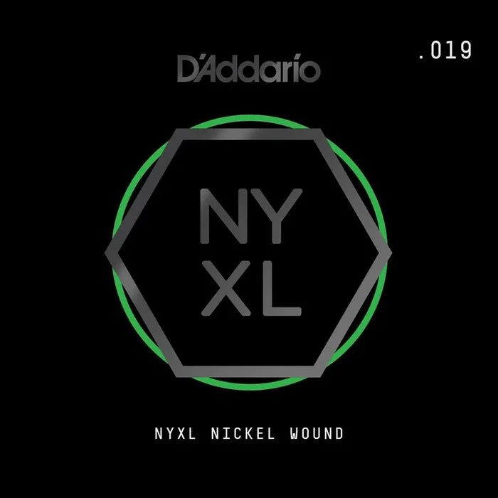 D’Addario NYXL Nickel Wound Electric Guitar Single String, .019