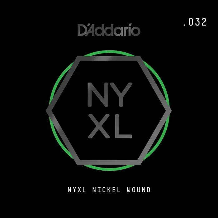 D’Addario NYXL Nickel Wound Electric Guitar Single String, .032