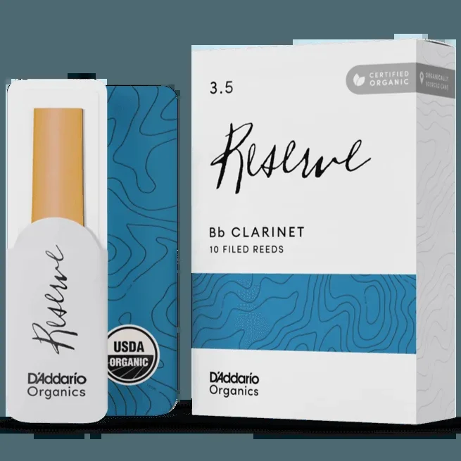 D’addario ODCR1035 #3.5 Organic Reserve Bb Clarinet Reeds, 10-pack