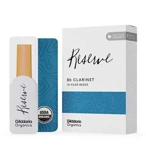 D’Addario Organic Reserve Bb Clarinet Reeds Strength 3 (Filed) Box of 10