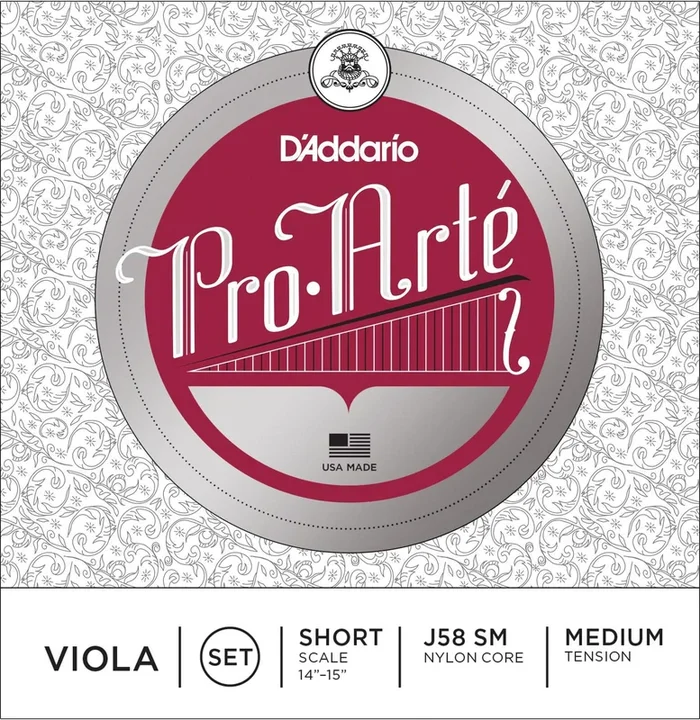 D’Addario Pro-Arte Viola String Set, Short Scale, Medium Tension