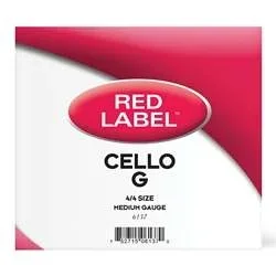 D’Addario Red Label Cello 4/4 G String – Single