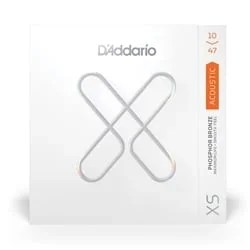 D’Addario XS Phosphor Bronze Coated 10-47 Extra Light Acoustic Guitar Strings