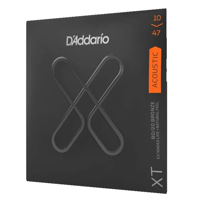 D’Addario XTABR1047 Acoustic Guitar Strings XT 80/20 Bronze 10-47 Extra Light