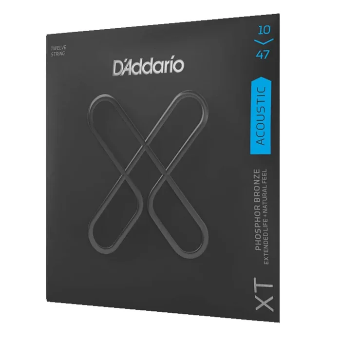 D’Addario XTAPB1047-12 Acoustic Guitar Strings 12-Str XT Phosphor Bronze 10-47 Light