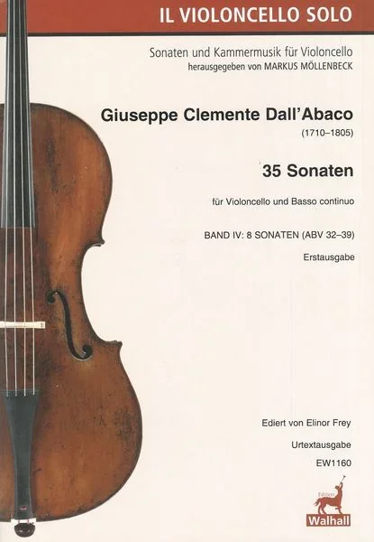 Dall’Abaco: 35 Cello Sonatas – Volume 4 (ABV 32-39)