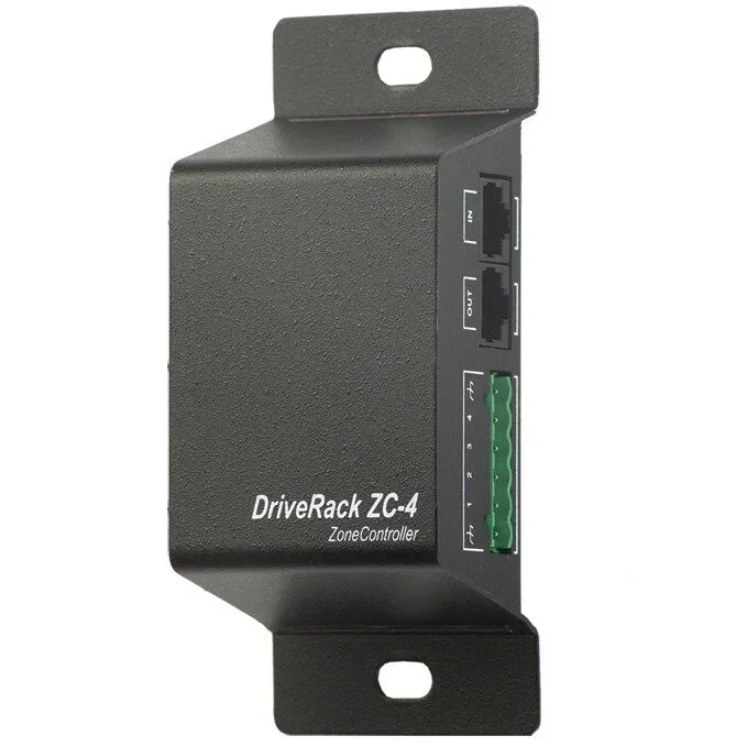 DBX ZC4 Wall Mount Zone Controller – Contact Closure Input, Analog DC Voltage, RJ-45, Up to 1000 ft, Compatible with DriveRack & ZonePRO